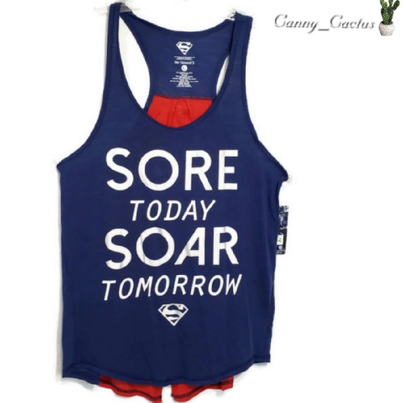 Her Universe Tops - Size large Her Universe Superman tank